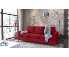 JUSTyou Ari Sofá Rojo Velour