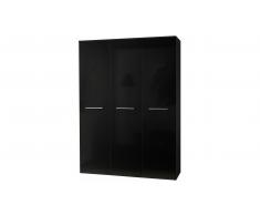 JUSTyou BOG Armario 190x135x55 Negro Negro