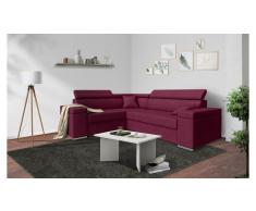 JUSTyou Tarin Sofa esquinero Burdeos