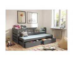 JUSTyou Kobi Cama funcional Grafito 80x160 cm