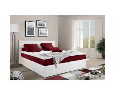JUSTyou Frankfort Cama Box Spring 180x200 Blanco Rojo