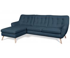 JUSTyou Genise Sofá esquinero Estructura Azul