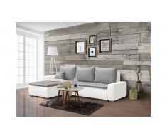 JUSTyou Edolie Sofa esquinero Blanco Gris