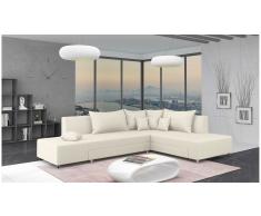 JUSTyou Livia Sofá esquina Beige Velour