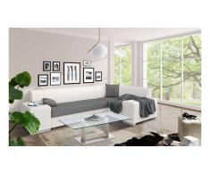 JUSTyou Alvy Sofa esquinero Blanco Gris