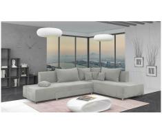 JUSTyou Livia Sofá esquina Gris Velour