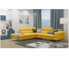JUSTyou Diogo Sofá esquina Amarillo Velour