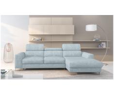 JUSTyou Adelia Sofa esquinero Azul Velour