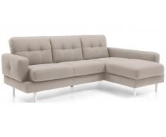 JUSTyou Chayma Sofá esquinero Estructura Beige