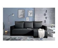 JUSTyou Kaori Sofa esquinero Gris Cuero sintetico