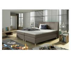 JUSTyou Toledo Cama Box Spring Marrón grisáceo 160x200