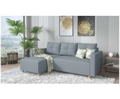 JUSTyou Livenza Sofá Azul Tejido estructurado