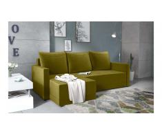 JUSTyou Tanita Sofa esquinero Amarillo Velour