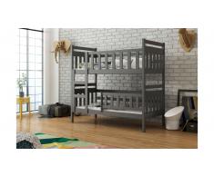 JUSTyou Tom Slim Litera Grafito 80x185 cm