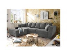 JUSTyou Harrisburg Sofa esquinero Gris