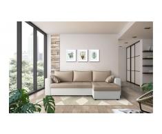 JUSTyou Anelis Sofa esquinero Blanco Marron