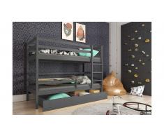 JUSTyou Nodi Litera Grafito 80x185 cm