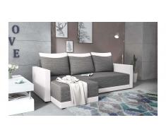 JUSTyou Tanita Sofa esquinero Gris Cuero sintetico