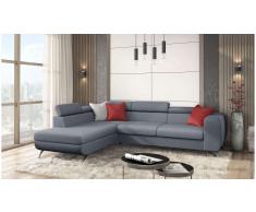 JUSTyou Corina Sofá esquina Gris Velour