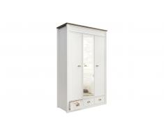 JUSTyou Cadeau Armario puerta abatible Blanco Roble