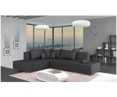 JUSTyou Livia Sofá esquina Gris Tejido estructurado