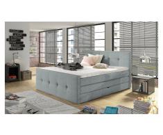 JUSTyou Medino Cama Box Spring Gris 140x200