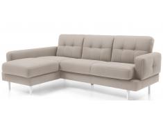 JUSTyou Chayma Sofá esquinero Estructura Beige