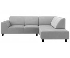 JUSTyou Einar Sofá esquinero Gris Velour