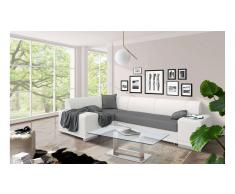 JUSTyou Alvy Sofa esquinero Blanco Gris