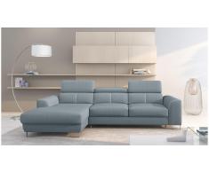JUSTyou Adelia Sofa esquinero Azul Tejido estructurado