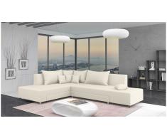 JUSTyou Livia Sofá esquina Beige Velour