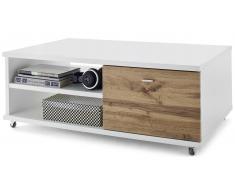 JUSTyou Mirales Mesa de café Roble Wotan | Blanco mate