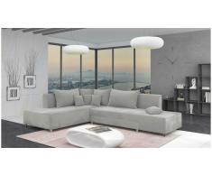 JUSTyou Livia Sofá esquina Gris Velour