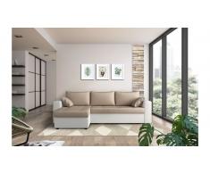 JUSTyou Anelis Sofa esquinero Blanco Marron