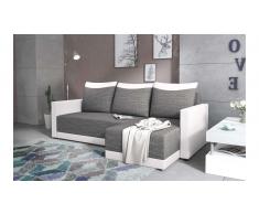 JUSTyou Tanita Sofa esquinero Gris Cuero sintetico