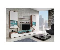 JUSTyou Conjunto Cama II comedor Ciruelo Blanco