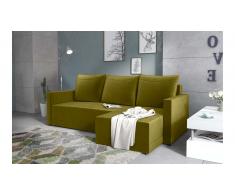 JUSTyou Tanita Sofa esquinero Amarillo Velour
