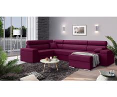JUSTyou Coretta Conjunto de Sofa esquinero Burdeos
