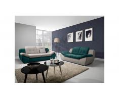 JUSTyou Asti XL Sofá esquina Cuero sintético MC Negro