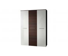 JUSTyou BOG Armario 190x135x55 Wengué Blanco I