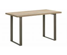 JUSTyou Folke Mesa de comedor 90x180 cm Sanremo Roble