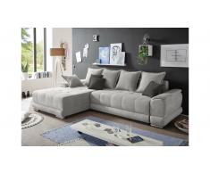 JUSTyou Denver Sofá esquinero Gris Antracita