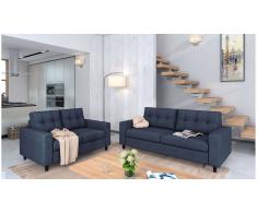 JUSTyou Linn Conjunto de sofás Café Azul