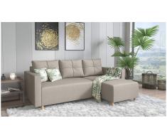 JUSTyou Livenza Sofá Beige Tejido estructurado