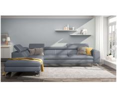 JUSTyou Alda Sofa esquinero Gris Velour