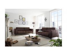 JUSTyou Alexandria Sofa de 2 plazas Marron
