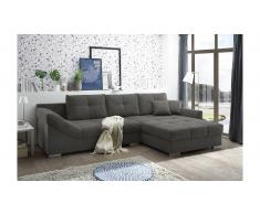 JUSTyou Oklahoma Sofá esquinero Gris
