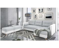 JUSTyou Kaito Sofa esquinero Gris Cuero sintetico