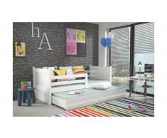 JUSTyou Lora con cama supletoria Cama Blanco