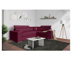 JUSTyou Tarin Sofa esquinero Burdeos
